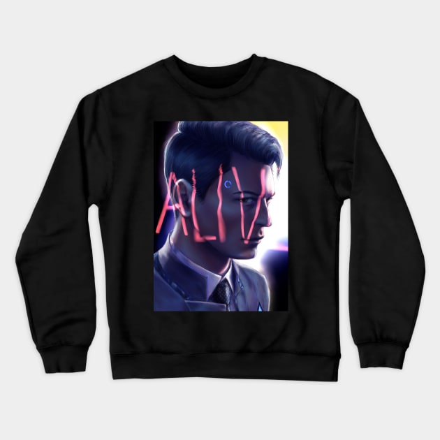 Alive - Connor Ver. 1 Crewneck Sweatshirt by ParrotChixFish